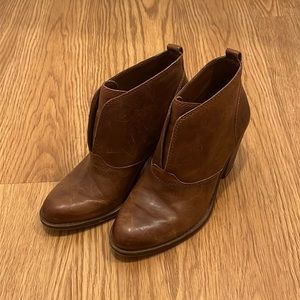 Lucky Brand Dark Brown Leather Booties